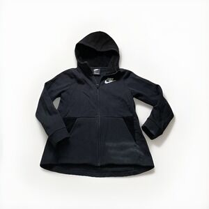 Nike Girls Full Zip Sherpa Hoodie L (Black)  ~ AV8422 010